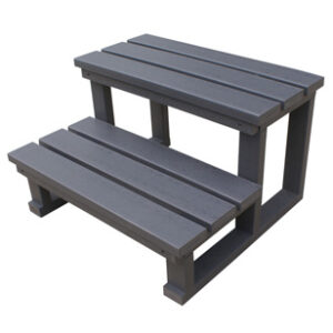 Spa Steps - Spa - 2 Tier - Slate Grey - 580w x 580d x 300h