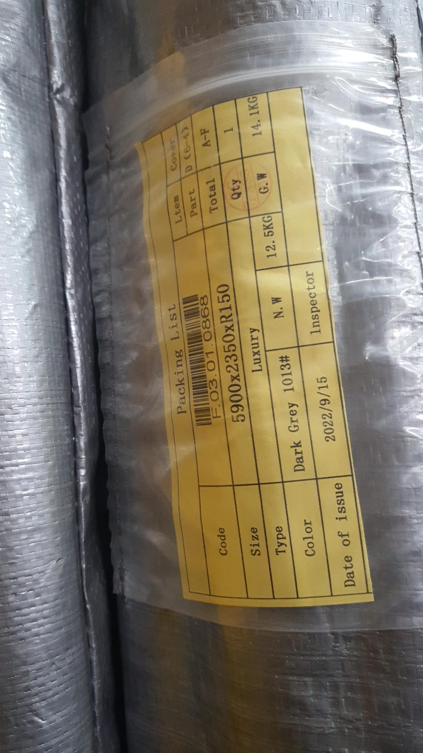 6 piece Slate grey replacement spa cover: 5900mm by 2350mm with a 150mm corner radius - Image 4