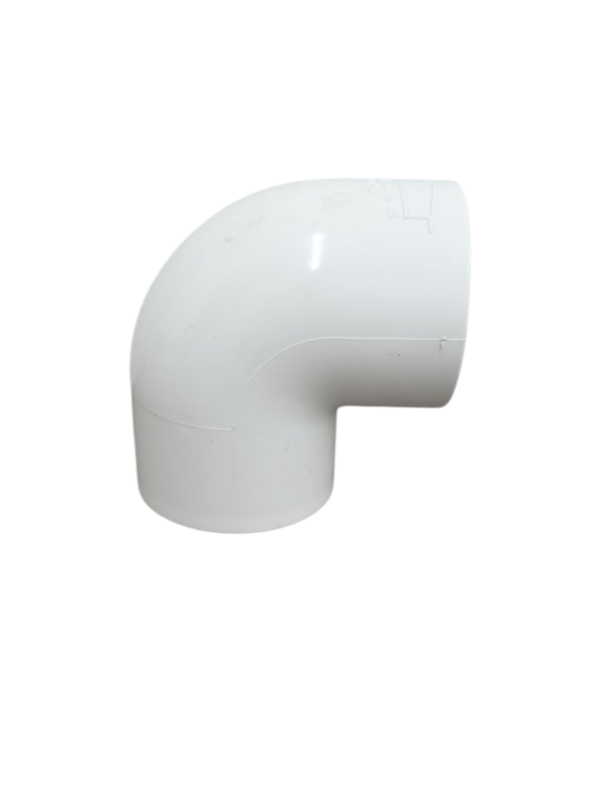 65mm 90° White PVC Elbow - Image 3